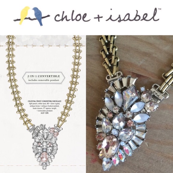 🆕 Celestial Frost Convertible Necklace c+i N281